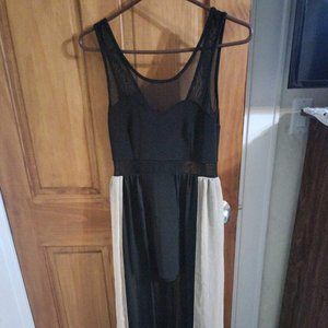 Black high low dress size M